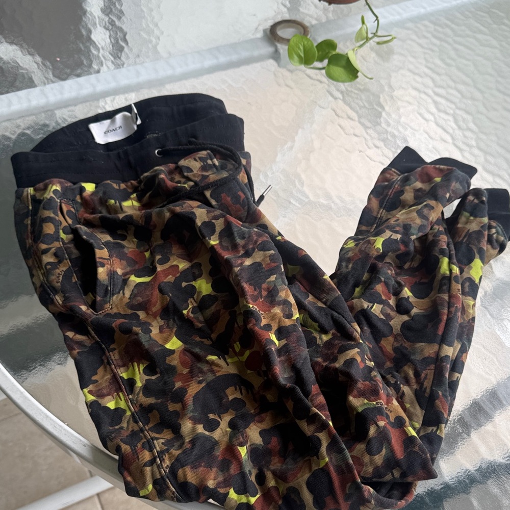 Coach Men’s Camouflage Joggers - Black, Brown & Green
